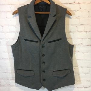 Rag & Bone menswear gray vest XL wool knit